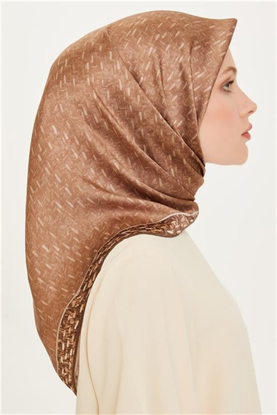 Armine Klasik Desenli Sura Saf İpek Eşarp 9230D 84 01
