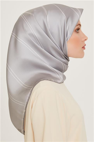 Armine Klasik Desenli Sura Saf İpek Eşarp 9251D 51