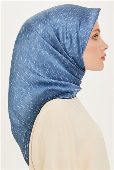 Armine Klasik Desenli Sura Saf İpek Eşarp 9230D 84 33