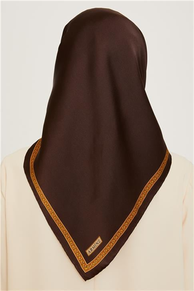Armine Klasik Desenli Sura Saf İpek Eşarp 9261D 07 52