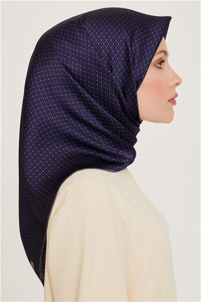 Armine Klasik Desenli Sura Saf İpek Eşarp 9210D 34