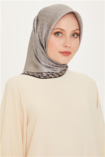 Armine Klasik Desenli Sura Saf İpek Eşarp 9230D 84 02