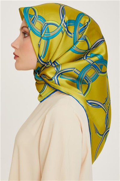 Armine Klasik Desenli Sura Saf İpek Eşarp 9203D 88