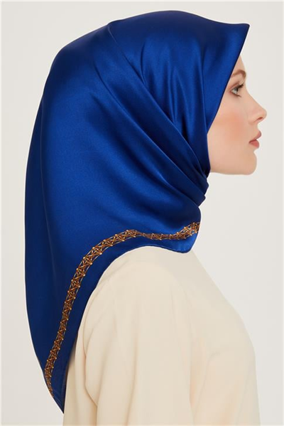 Armine Klasik Desenli Sura Saf İpek Eşarp 9260D 03 53