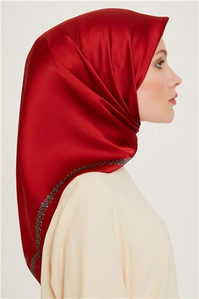 Armine Klasik Desenli Sura Saf İpek Eşarp 9260D 03 54