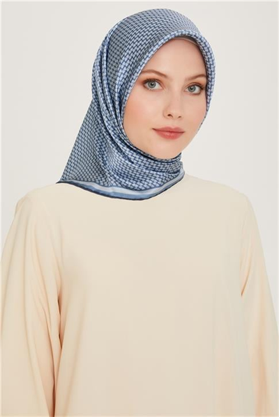 Armine Klasik Desenli Sura Saf İpek Eşarp 9243D 06 35