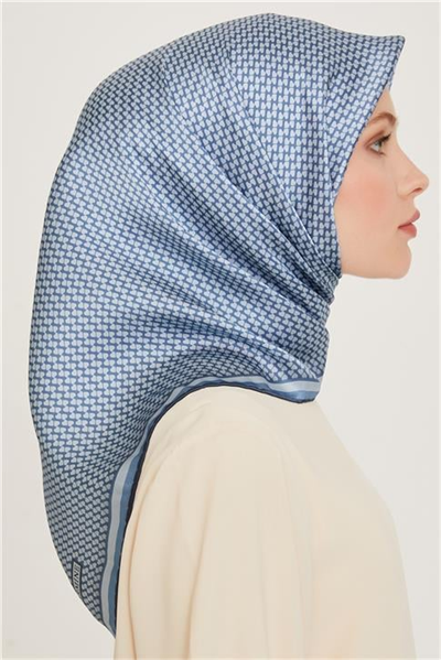 Armine Klasik Desenli Sura Saf İpek Eşarp 9243D 06 35
