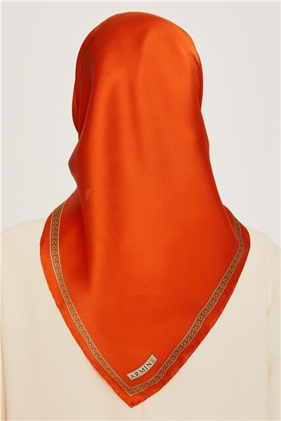 Armine Klasik Desenli Sura Saf İpek Eşarp 9261D 07 83