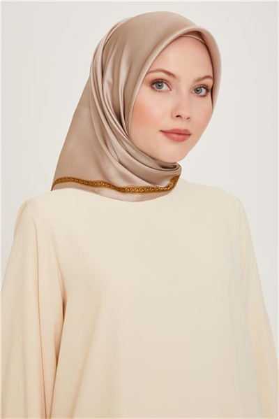 Armine Klasik Desenli Sura Saf İpek Eşarp 9261D 07 04