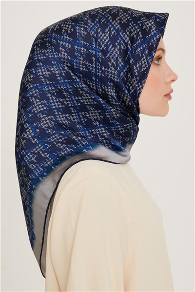 Armine Klasik Desenli Sura Saf İpek Eşarp 9239D 83