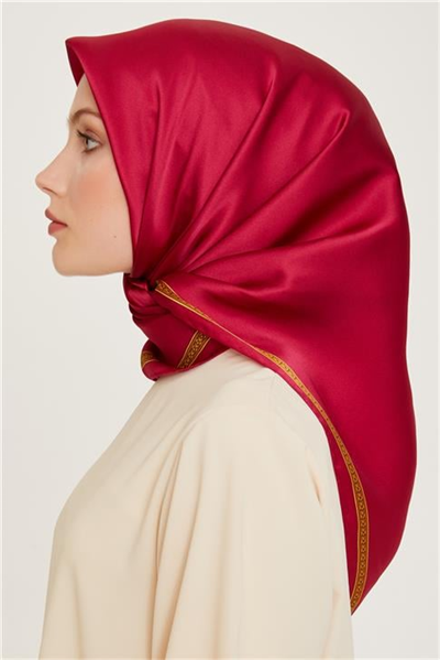 Armine Klasik Desenli Sura Saf İpek Eşarp 9261D 07 09
