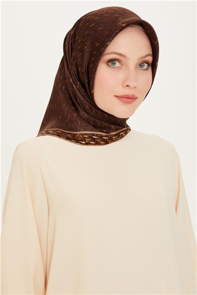 Armine Klasik Desenli Sura Saf İpek Eşarp 9230D 84 51