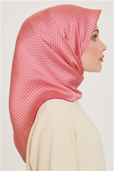 Armine Klasik Desenli Sura Saf İpek Eşarp 9210D 04