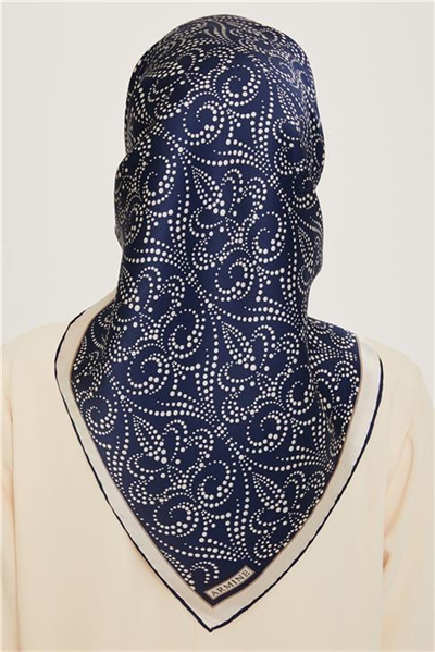 Armine Klasik Desenli Sura Saf İpek Eşarp 9246D 07