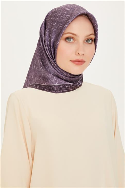 Armine Klasik Desenli Sura Saf İpek Eşarp 9230D 84 84