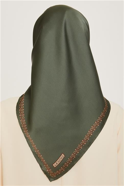 Armine Klasik Desenli Sura Saf İpek Eşarp 9260D 03 35