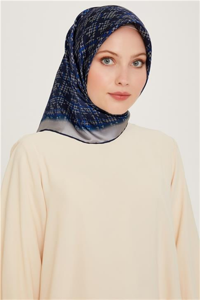 Armine Klasik Desenli Sura Saf İpek Eşarp 9239D 83