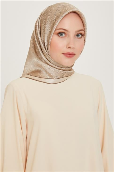 Armine Klasik Desenli Sura Saf İpek Eşarp 9246D 31