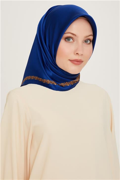 Armine Klasik Desenli Sura Saf İpek Eşarp 9260D 03 53