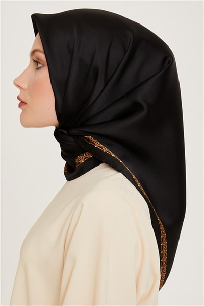 Armine Klasik Desenli Sura Saf İpek Eşarp 9260D 03 02