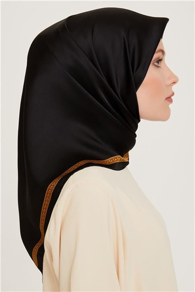 Armine Klasik Desenli Sura Saf İpek Eşarp 9261D 07 02
