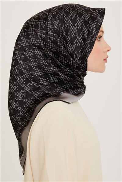 Armine Klasik Desenli Sura Saf İpek Eşarp 9239D 82