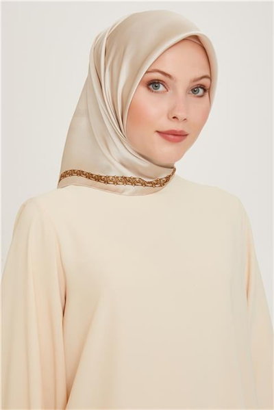 Armine Klasik Desenli Sura Saf İpek Eşarp 9260D 03 03