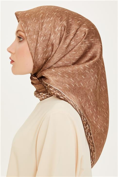 Armine Klasik Desenli Sura Saf İpek Eşarp 9230D 84 01