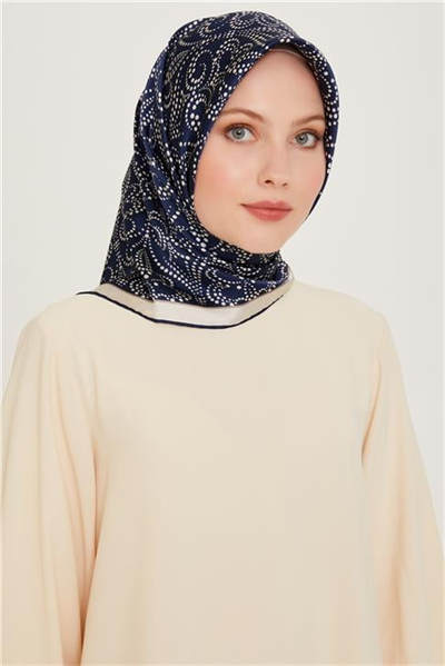 Armine Klasik Desenli Sura Saf İpek Eşarp 9246D 07