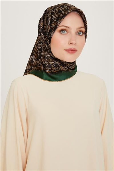 Armine Klasik Desenli Sura Saf İpek Eşarp 9239D 33