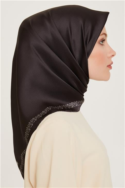 Armine Klasik Desenli Sura Saf İpek Eşarp 9260D 03 80