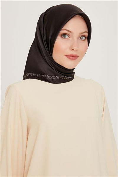 Armine Klasik Desenli Sura Saf İpek Eşarp 9260D 03 80