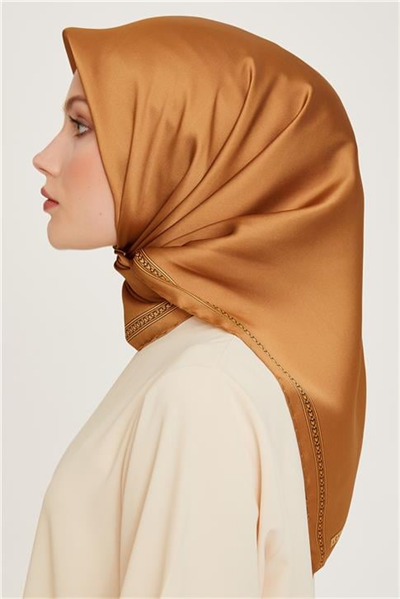 Armine Klasik Desenli Sura Saf İpek Eşarp 9261D 07 08