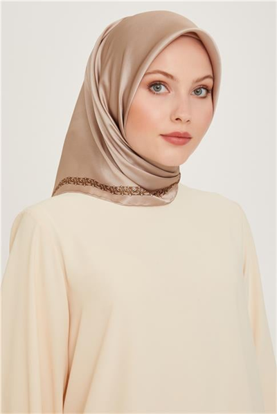 Armine Klasik Desenli Sura Saf İpek Eşarp 9260D 03 06