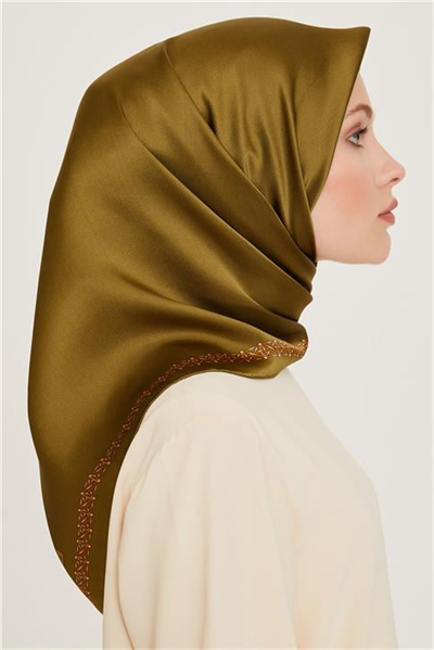 Armine Klasik Desenli Sura Saf İpek Eşarp 9260D 03 57