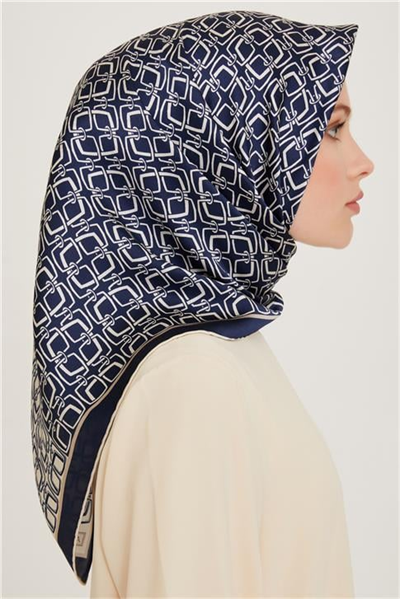 Armine Klasik Desenli Sura Saf İpek Eşarp 9248D 80 81