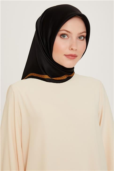 Armine Klasik Desenli Sura Saf İpek Eşarp 9261D 07 02