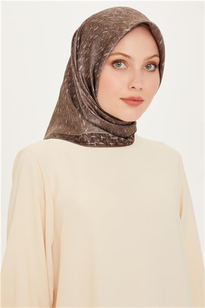 Armine Klasik Desenli Sura Saf İpek Eşarp 9230D 84 86