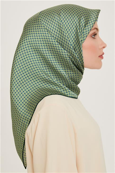 Armine Klasik Desenli Sura Saf İpek Eşarp 9210D 50