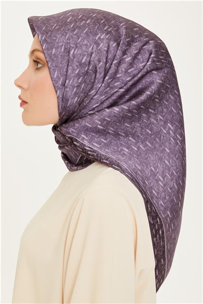 Armine Klasik Desenli Sura Saf İpek Eşarp 9230D 84 84
