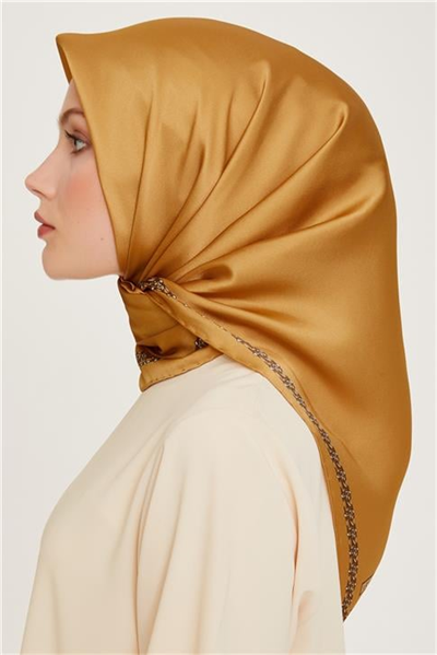 Armine Klasik Desenli Sura Saf İpek Eşarp 9260D 03 40