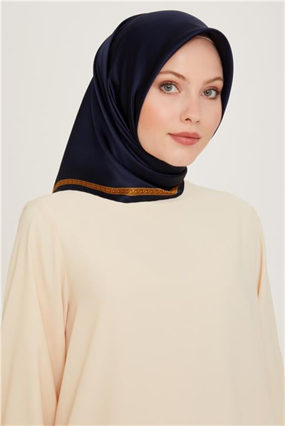 Armine Klasik Desenli Sura Saf İpek Eşarp 9261D 07 01