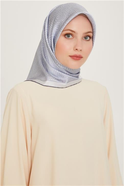 Armine Klasik Desenli Sura Saf İpek Eşarp 9246D 05