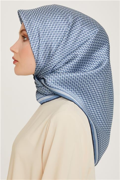 Armine Klasik Desenli Sura Saf İpek Eşarp 9243D 06 35
