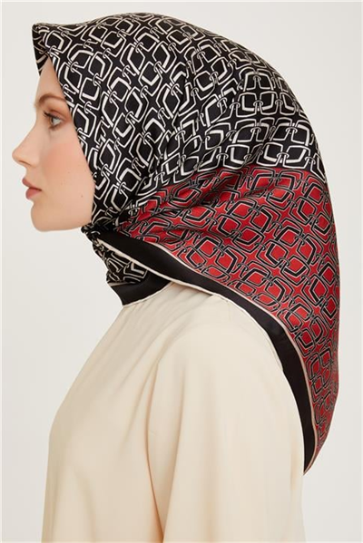 Armine Klasik Desenli Sura Saf İpek Eşarp 9248D 80 02