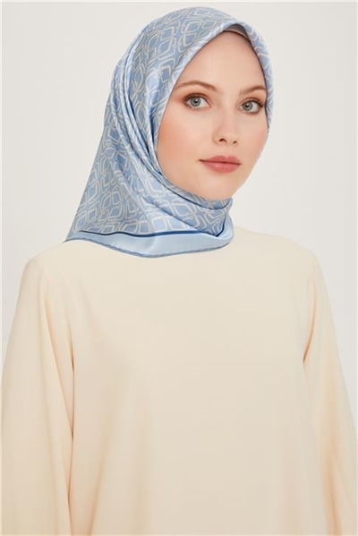 Armine Klasik Desenli Sura Saf İpek Eşarp 9248D 80 36