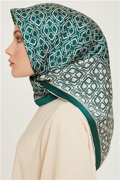 Armine Klasik Desenli Sura Saf İpek Eşarp 9248D 80 86