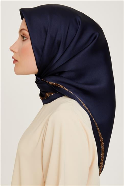 Armine Klasik Desenli Sura Saf İpek Eşarp 9260D 03 01