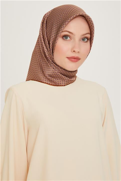 Armine Klasik Desenli Sura Saf İpek Eşarp 9210D 81