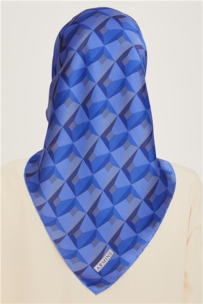Armine Klasik Desenli Sura Saf İpek Eşarp 9204D 05